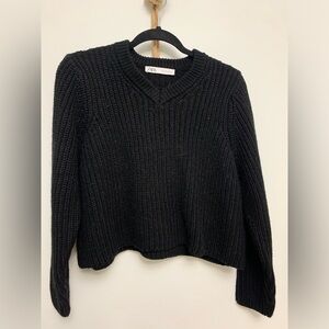 Zara cropped long sleeve sweater